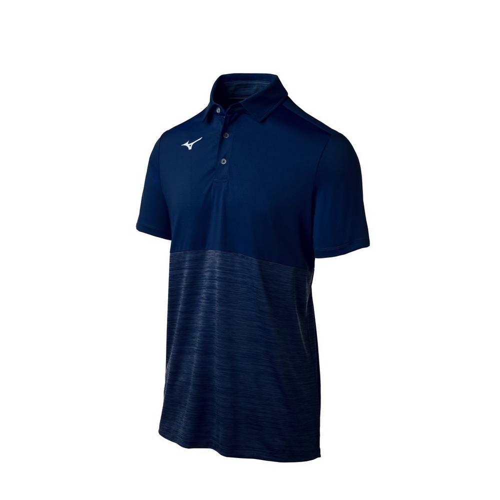 Camisas Polo Mizuno Alpha - Homem - Azul Marinho - GUMTR0934